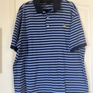 Masters Striped Blue Polo Shirt